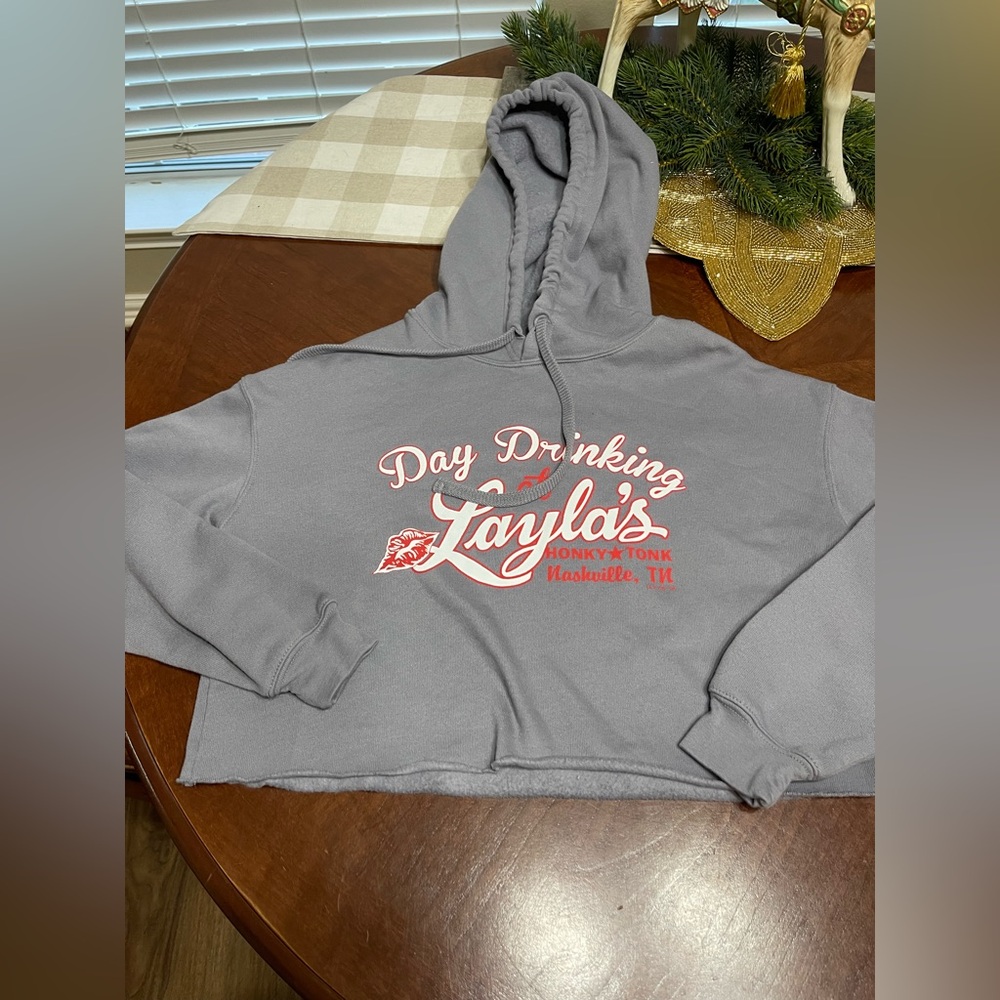 Layla's Honky Tonk in Nashville crop hoodie